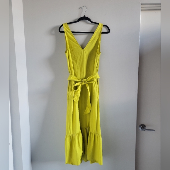 GAP Dresses & Skirts - GAP V-Neck Maxi Tank Dress in Sulphur Green Womens Size Medium